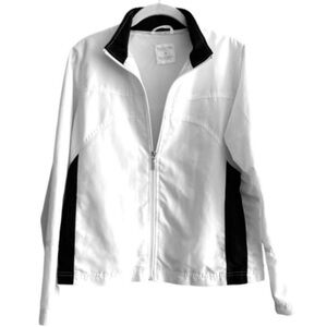 Calvin Klein Performance Activewear Jacket Full Zip White Black Size M